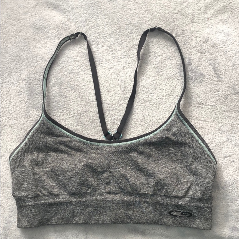 Champion grey marled sports bra low impact